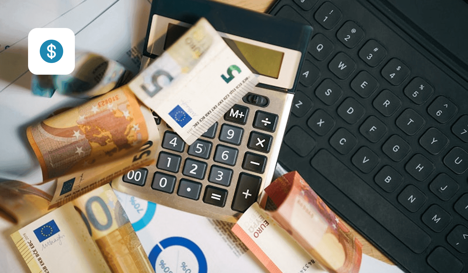 Financial services professionals reviewing business information